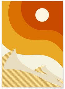 Affiche Abstract Landscape 7 | A3 : 29,7x42cm