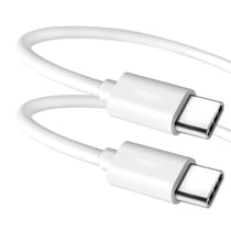 Câble USB-C vers USB-C Google Original, Charge et Synchronisation Blanc 1m