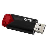 Clé USB EMTEC Click Easy - Noir, Rouge - 16 Go - USB Type-A 3.2 Gen 2