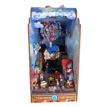 Maison Volante - Book Nook Kit DIY - Maquette 3D Bois Serre-Livres Miniature - LED