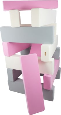 Jeux d'assemblage NULL blanc, rose et gris