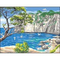 Princesse - Canevas antique Les calanques Rafael Angelo 50x65cm