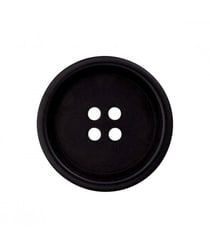 Carte de 3 boutons de chemise en Corozo 4 trous 20mm - Prym Noir
