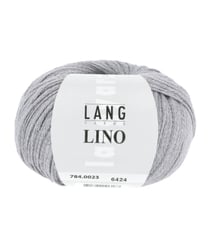 Pelote de lin à tricoter Lino - Lang Yarns 23 Gris