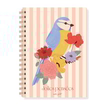 Carnet de notes A5 à spirale - Nature vivante - Hirondelles & Cie