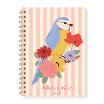 Carnet de notes A5 à spirale - Nature vivante - Hirondelles & Cie