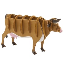 Maquette 3D en papier vache brune - Fridolin
