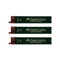 Mine de rechange pour porte-mine FABER-CASTELL - Super Polymère 9065 S - 0,5 mm H - Lot de 3