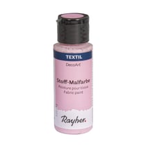 Peinture pour tissus, rose layette, flacon 59ml
