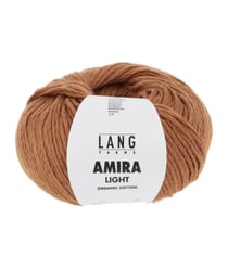 Pelote de coton AMIRA LIGHT - Lang Yarns 0075 Marron