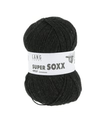 Pelote à tricoter SUPER SOXX 4 fils - 100 Gr - Lang Yarns - La laine à chaussettes incontournable 0070 gris