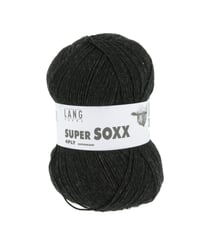 Pelote à tricoter SUPER SOXX 4 fils - 100 Gr - Lang Yarns - La laine à chaussettes incontournable 0070 gris