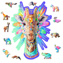 Wooden City Puzzle - Natty Giraffe - 150 pièces - 8+