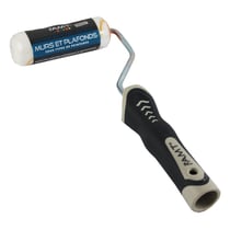 Rouleau Brosse Murs Et Plafonds - 30 Mm - Tous Types De Peintures - Fibres Polyamides 12 Mm - Manche Et Rouleau - Amt