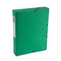 Boite de classement Exabox Dos 60mm Carte lustrée Scotten - A4 - Vert - x 10 - Exacompta