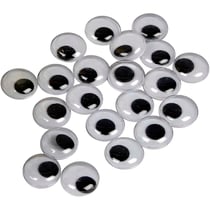 Yeux Mobiles, Non autocollants, d 14 mm, 30 pièces/ 1 Pq.
