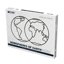 Puzzle mural en bois - Hémispheres 68 cm