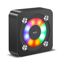 Enceinte Bluetooth PortableAvec Micro Intégré Lumière Et Carte TF 10m Noir YONIS