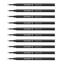 Lot de 10 recharges pour stylo roller - Noir - Pointe 0,5mm - Topball 850 - Schneider