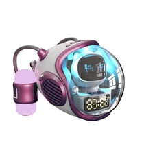 Enceinte Bluetooth Rose Avec Lumières Atmosphère Et Son 3D Haute Définition Rose YONIS