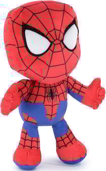 Peluche spider-man : spiderman 30 cm - marvel - personnage dc - peluche licence