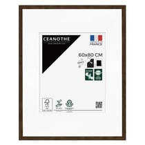 Cadre photo Wild ébène 60x80 cm avec passe-partout 40x50 cm