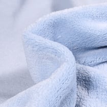 Tissu Doudou uni Bleu layette