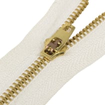 Fermeture en Métal non séparable spéciale poche - ivoire