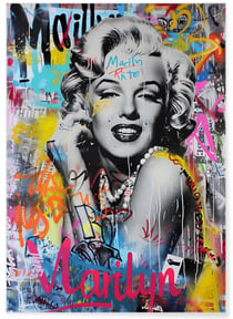Affiche Marilyn Pop Art Urbain | A3 : 29,7x42cm