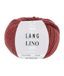 Pelote de lin à tricoter Lino - Lang Yarns 60 Rouge