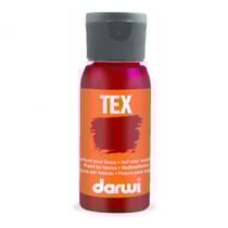 Peinture pour tissus - Rouge régina - Opaque - Peinture à l'eau - Tex - Darwi - 50ml