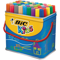 Boîte de 12 feutres de coloriage KIDS VISACOLOR XL Pointe large Bloquée Noir