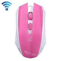 Souris Sans Fil USB Rose Ergonomique 1600 DPI Réception 30m Autonomie 12 Mois Rose YONIS