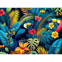 Kit diamond painting Papier peint tropical 30 x 40 cm