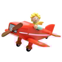 Le Petit Prince - Figurine Le Petit Prince dans son avion 7 cm - Plastoy