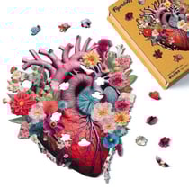 Puzzle 2D en Bois Adulte - Anatomie du Cœur floral