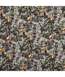 Tissu coton singes de 150 cm de largeur Marron vendu par 50 cm