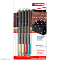 Feutre coloriage Edding 1200 Assortiment Noël x 4 1-3 mm