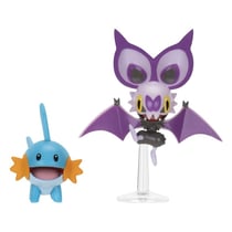 Pokémon - Pack 2 figurines Mudkip & Noibat avec Stand 8 cm