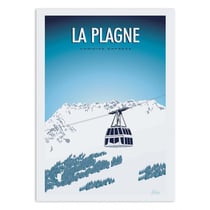 Affiche 50x70 cm - La Plagne - Turo