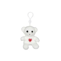 Peluche - Porte-clés Ourson Cœur en peluche - 10 cm