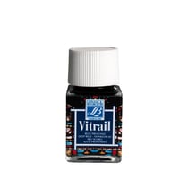 Peinture vitrail - Lefranc Bourgeois - Bleu profond - Flacon de 50ml