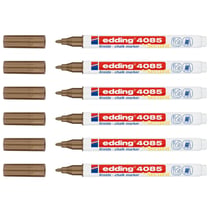 Lot de 6 marqueurs craie liquide EDDING 4085 Cuivre pointe ronde 1-2 mm