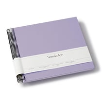 Album photo spirales Economy Medium – 40 pages blanc crème – Lilas Soyeux – Semikolon