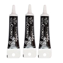 3 stylos de glaçage noir