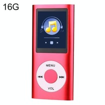 Lecteur MP4 Écran 1.8 Pouces 16GB Avec Écouteurs Et Câble Noir Rouge YONIS