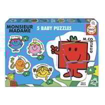 5 Baby Puzzles Monsieur Madame