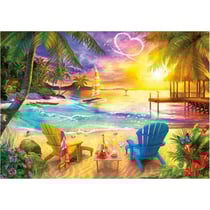 Puzzle plage paradisiaque des amoureux 1000 pieces - collection paysage - ocean - mer - educa - 20255