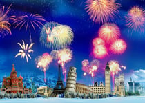 Puzzle 500 pièces - Nouvel An autour du Monde - Grafika