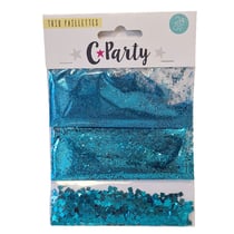 Trio paillettes Bleues